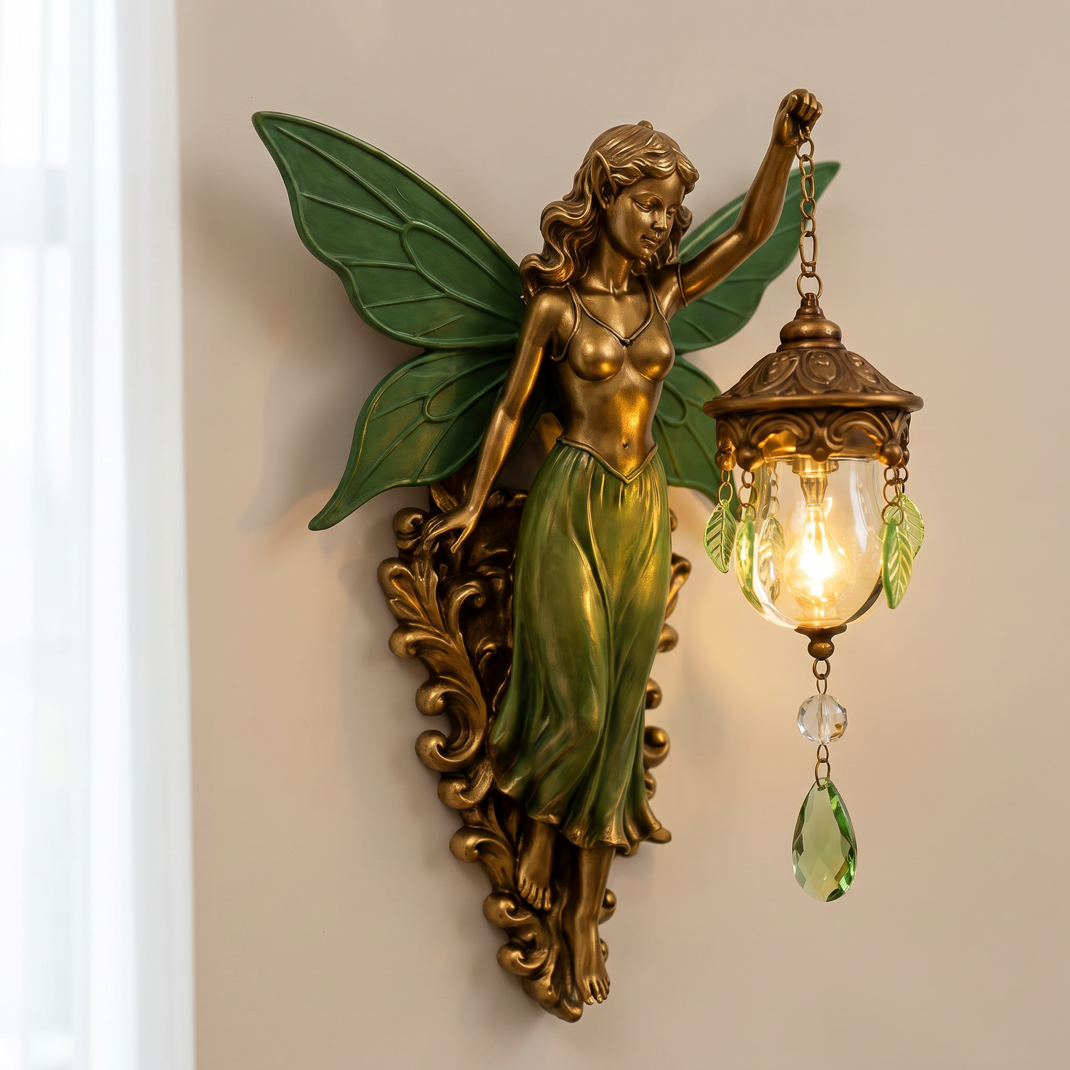 Emerald wings detail